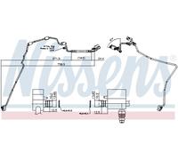NISSENS 841931 High Pressure Line, air conditioning