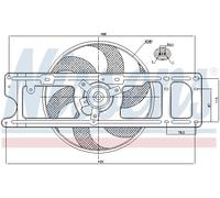 Fits NISSENS 85253 Fan, engine cooling DE Stock