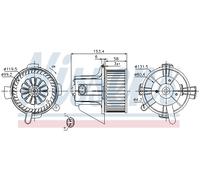NISSENS 87090 Interior Blower