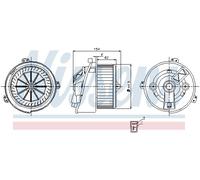 NISSENS 87129 Interior Blower for CITRO?N,FIAT,PEUGEOT