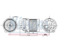 Fits NISSENS 87508 Interior Blower