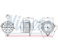 NISSENS 87572 Interior Blower