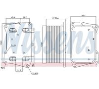 NISSENS 91274 Engine oil cooler