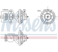 Fits NISSENS 98342 EGR VALVE VOLKSWAGEN CADDY 04-
