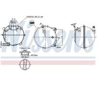 NISSENS 996120 Coolant expansion tank