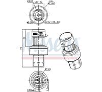 Fits NISSENS NIS 301022 Pressure Switch, air conditioning DE stock