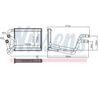 Heater core Brazed cooling fins 707245 NISSENS for HYUNDAI i10 I i10 II