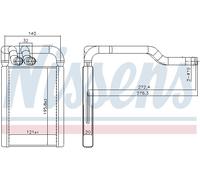 Nissens Heater Matrix 707324 – Interior Heat Exchanger for Kia Picanto II 1.0L G3LA/B3LA (2011-2017)