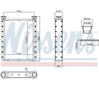 NISSENS 707414 Heater matrix
