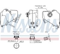 NISSENS 996322 Coolant expansion tank