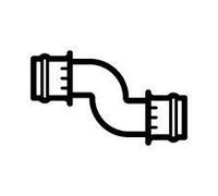NRF Intercooler Turbo Charge Air Hose fits Citroën Peugeot