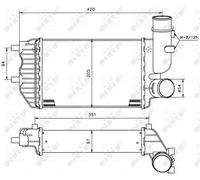 ✅Fits NRF 30066A INTERCOOLER, CHARGER ⭐UK Seller⭐