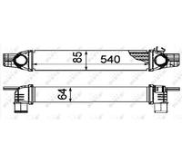 Fits NRF 30254 INTERCOOLER, CHARGER