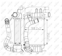 ✅Fits NRF 30785 INTERCOOLER / CHARGER ⭐UK Seller⭐