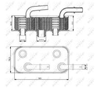 Fits NRF 31190 OIL COOLER, ENGINE OIL DE Stock