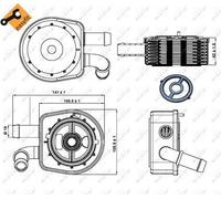 Fits NRF 31297 OIL COOLER, ENGINE OIL DE Stock