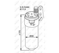Fits NRF 33200 DRYER, AIR CONDITIONING DE Stock