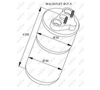 NRF 33317 Dryer, air conditioning