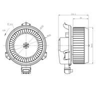 INTERIOR BLOWER 34298 FOR HONDA CROSSTOUR ACCORD/IX/VIII/EURO/Tourer 2.4L 4cyl