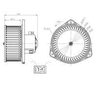 Fits NRF 34303 INTERIOR BLOWER ⭐UK Stock⭐