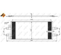 NRF 350043 Air conditioning condenser