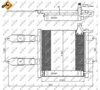 Fits NRF 35367 CONDENSER, AIR CONDITIONING DE Stock