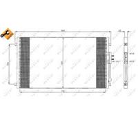 Fits NRF 35383 CONDENSER, AIR CONDITIONING DE Stock