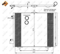 Fits NRF 35405 CONDENSER, AIR CONDITIONING UK Stock