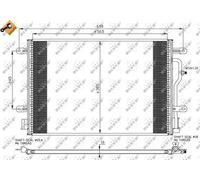 Fits NRF 35465 CONDENSER, AIR CONDITIONING DE Stock