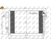 Fits NRF 35475 CONDENSER, AIR CONDITIONING