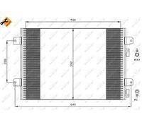 Fits NRF 35542 CONDENSER, AIR CONDITIONING DE Stock
