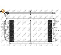 Fits NRF 35548 CONDENSER, AIR CONDITIONING