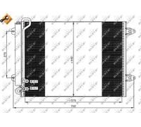 Fits NRF 35614 CONDENSER, AIR CONDITIONING DE Stock