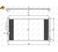 Fits NRF 35627 CONDENSER, AIR CONDITIONING ⭐UK Stock⭐