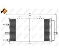 Fits NRF 35659 CONDENSER, AIR CONDITIONING DE Stock