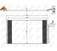 Fits NRF 35882 CONDENSER, AIR CONDITIONING DE Stock