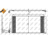 Fits NRF 35898 CONDENSER, AIR CONDITIONING UK Stock