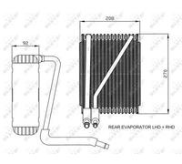 ✅Fits NRF 36044 EVAPORATOR, AIR CONDITIONING ⭐UK Seller⭐