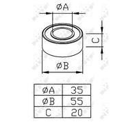 BEARING COMPRESSOR SHAFT 38286