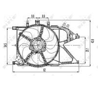 Fits NRF 47011 FAN, HEATSINK