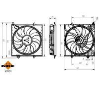 Fits NRF 47029 FAN, HEATSINK