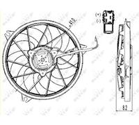 NRF 47324 Fan, radiator