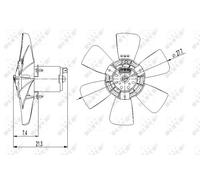 Fits NRF 47391 FAN COMPLETE