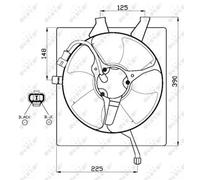 NRF 47517 Fan, radiator