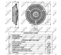 Fits NRF 49538 CLUTCH, FAN HEATSINK UK Stock