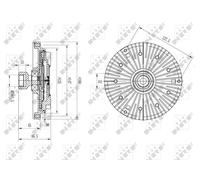 NRF 49582 Fan clutch