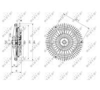 Fits NRF 49583 CLUTCH, FAN HEATSINK