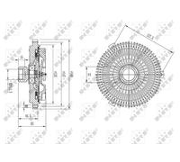 New Clutch, radiator fan for BMW:3,5,7,E36,E39 11522246042
