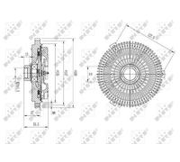 Fits NRF 49631 CLUTCH, FAN HEATSINK DE Stock