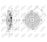 Fits NRF 49641 CLUTCH, FAN HEATSINK